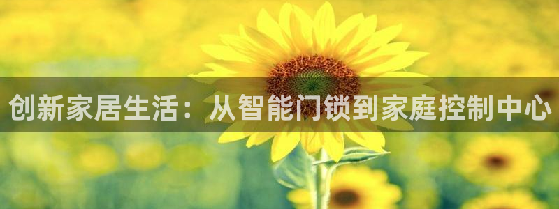 金年会澳门6766：创新家居生活：从智能门锁到家庭控制中心