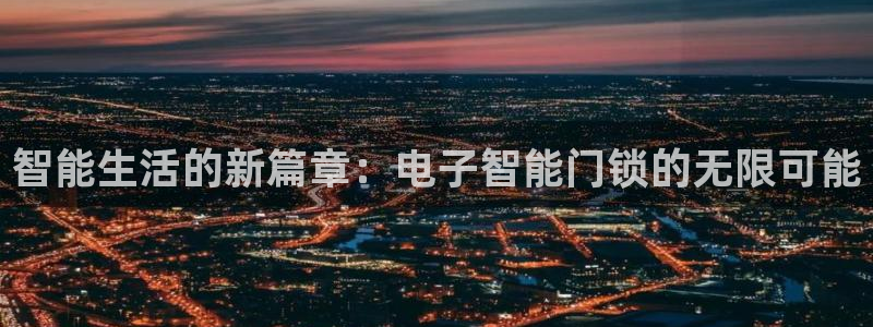 金年会体育平台官网：智能生活的新篇章：电子智能门锁的无限可能