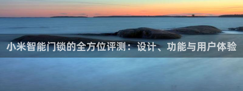 金年会娱乐官网：小米智能门锁的全方位评测：设计、功能与用户体