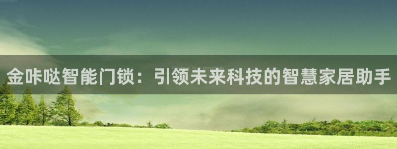 金年会 金字招牌：金咔哒智能门锁：引领未来科技的智慧家居助手