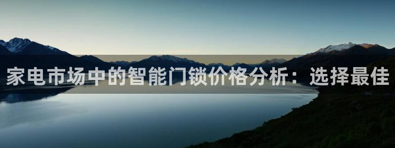 金年会体育官方网站：家电市场中的智能门锁价格分析：选择最佳