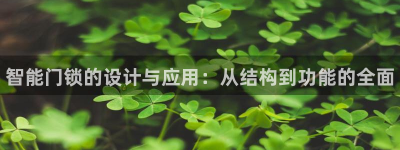 金年会娱乐提现：智能门锁的设计与应用：从结构到功能的全面
