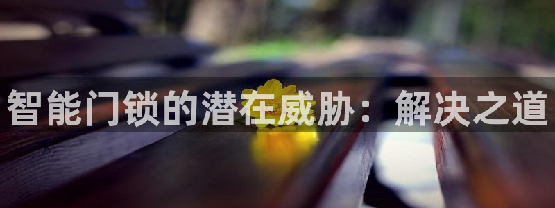 金年会APP安装下载：智能门锁的潜在威胁：解决之道