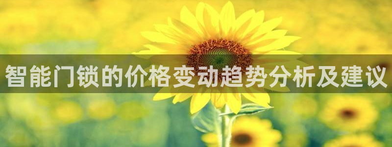 金年会品牌：智能门锁的价格变动趋势分析及建议