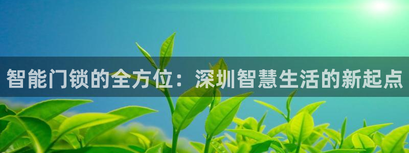 金年会娱乐下载：智能门锁的全方位：深圳智慧生活的新起点