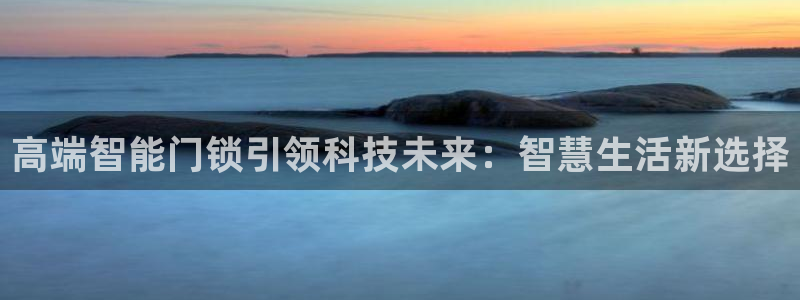 金年会平台登陆：高端智能门锁引领科技未来：智慧生活新选择