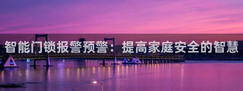 金年会彩票软件：智能门锁报警预警：提高家庭安全的智慧