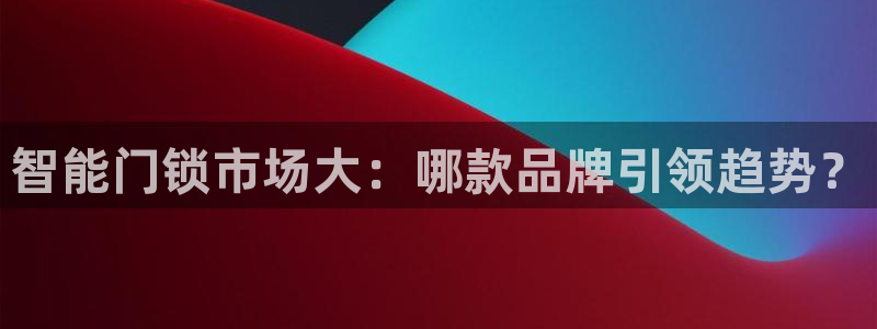 金年会官方网站登录：智能门锁市场大：哪款品牌引领趋势？