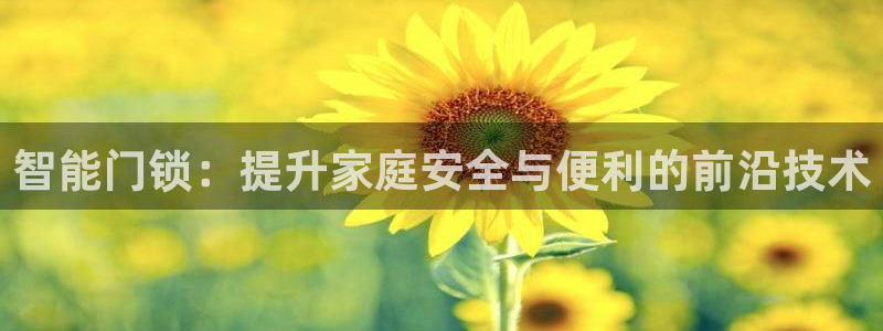 金年会注册官网：智能门锁：提升家庭安全与便利的前沿技术