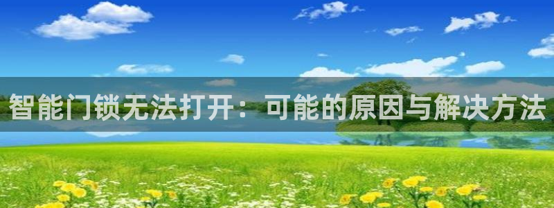金年会网登录平台入口：智能门锁无法打开：可能的原因与解决方法